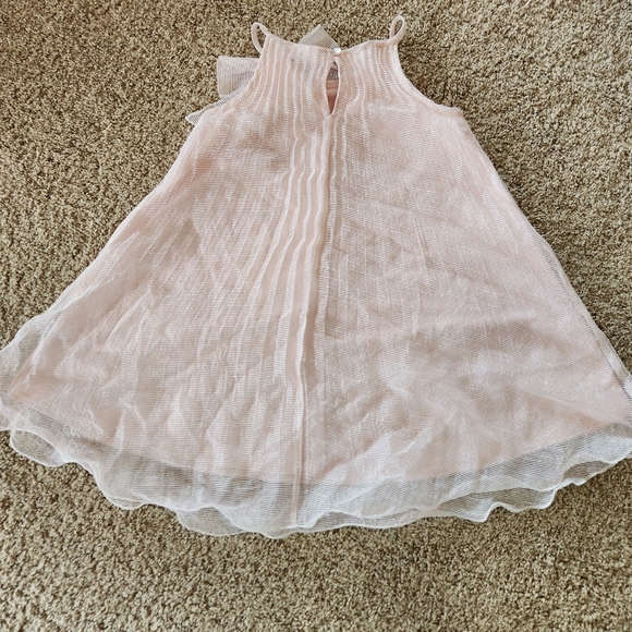 Zunie girls sheer overlay shift dress Size 6x Color pastel pink - Picture 6 of 6